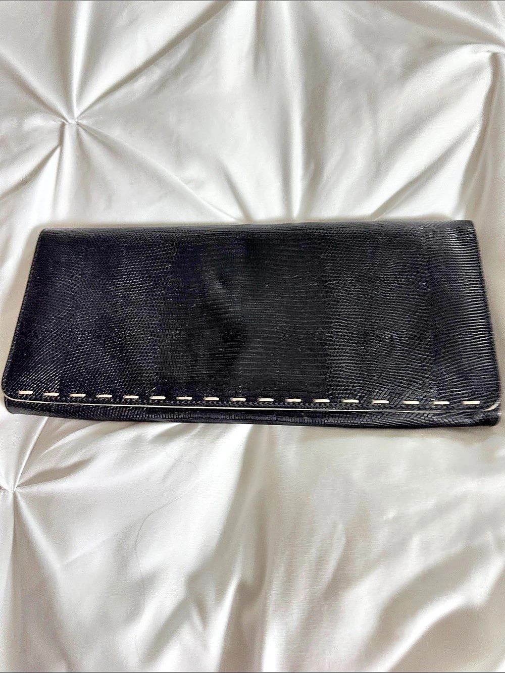 Kate Spade Black Textured Clutch